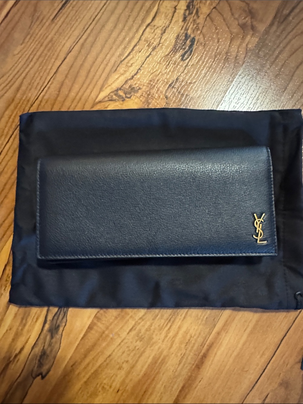 Yves Saint Laurent Tiny Cassandre Flat Wallet